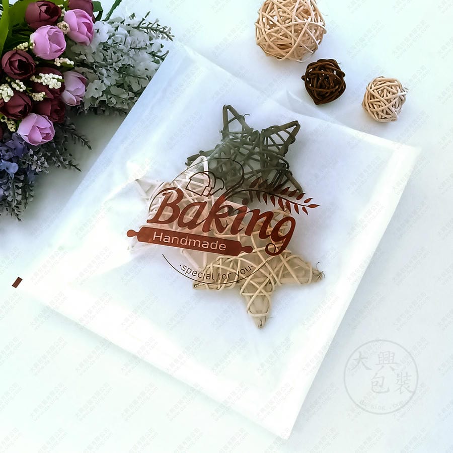 白牛皮印BAKING麵包袋