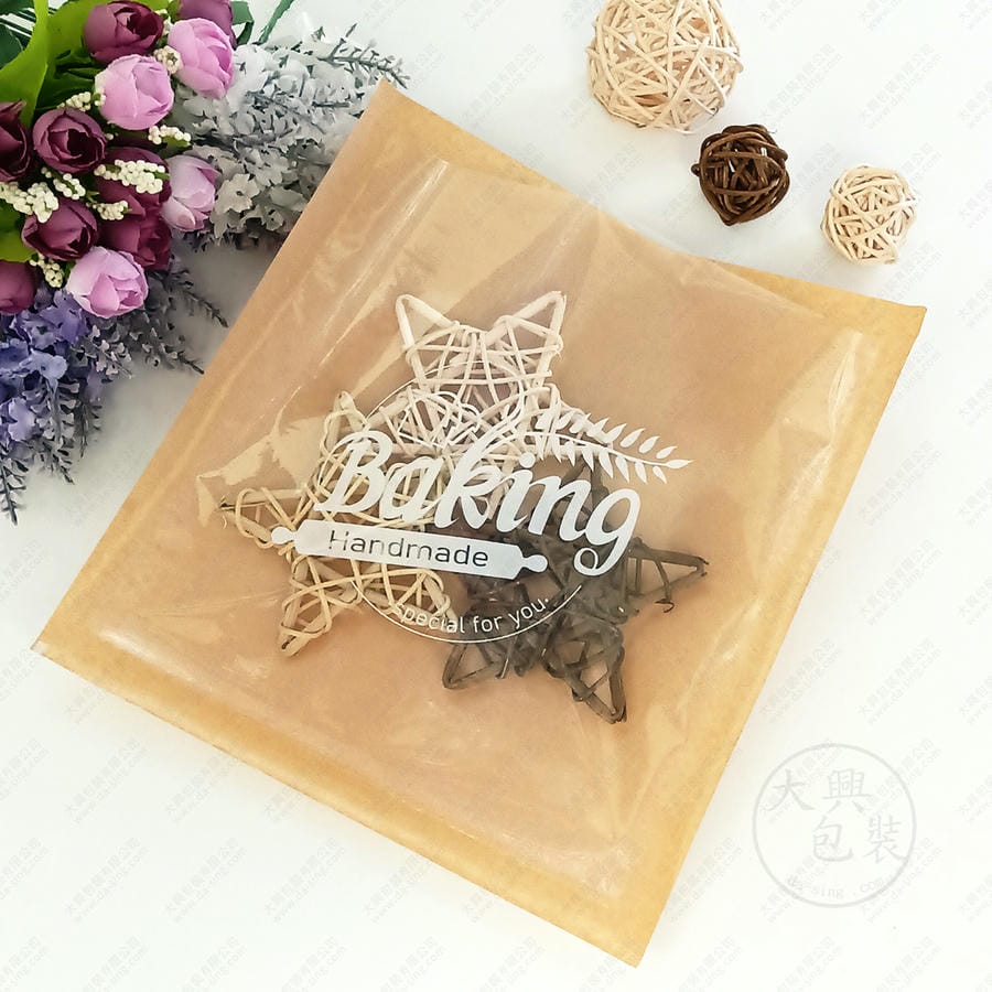 全牛皮印BAKING麵包袋